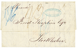 1009 1863 Entire Letter From RIO DE JANEIRO BRAZIL Via HAMBURG To STOCKHOLM. Superb. - Other & Unclassified