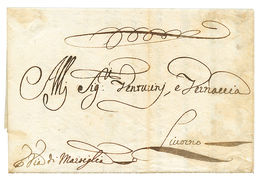 1029 1690 Entire Letter From CYPRUS + "Via Di MARSIGLIA" To LIVORNO (ITALY). Rare So Early. Vvf. - Autres & Non Classés