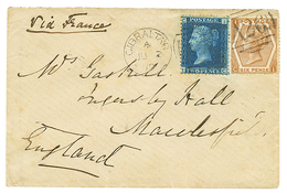 1045 1872 2d + 6d Canc. A26 + GIBRALTAR On Envelope To ENGLAND. Superb. - Altri & Non Classificati