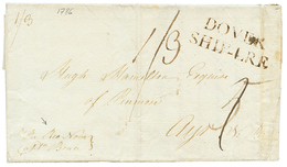 1067 1786 DOVER SHIP-LRE On Entire Letter Datelined "JAMAICA PIMBERTON" To AYR. Superb. - Other & Unclassified