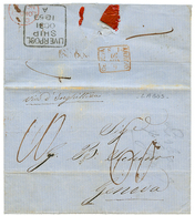 1075 LAGOS To ITALY : 1859 "60" Tax Marking + LIVERPOOL/ SHIP (verso) On Entire Letter From LAGOS To GENOVA. Scarce. Vvf - Other & Unclassified