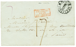 1081 1843 PURIFIE LAZARET MALTE (rare On Front) On Disinfected Entire Letter Datelined "LAZARETH MALTA " To FRANCE. Vvf. - Altri & Non Classificati