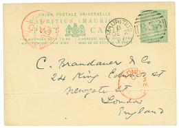 1094 "MAURITIUS - MADAGASCAR - PRECURSOR " : 1881 MAURITIUS P./Stat 6c Datelined "ANTANANARIVO 31 Oct 81"canc. B53 To EN - Altri & Non Classificati