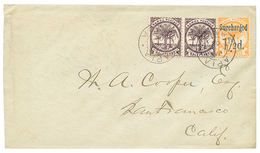 1099 DAVIS POST : 1895 1/2d(x2) + 1 1/2d On 2d Canc. APIA SAMOA On Envelope To SAN FRANCISCO(USA). Vvf. - Altri & Non Classificati