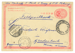 1129 CHINA : 1900 P./Stat 1c Canc. PEKING DEUTSCHEPOST (scarce Type) To GERMANY. Verso, CHINESE COURT Illustration. Vvf. - Autres & Non Classés