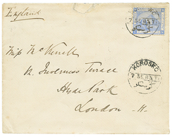 1156 "KOROSKO" : 1885 1P Canc. KOROSKO On Envelope To LONDON. Very Scarce. Vvf. - Otros & Sin Clasificación