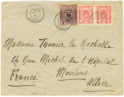 1169 KOREA : 1903 4c(x2) + 50p Canc. SEOUL COREE On Commercial Envelope To FRANCE. Scarce. Vf. - Corea (...-1945)