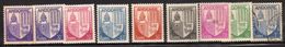 9 Timbres Petits Formats Neufs Ou Oblitérés Tous Différents Blasons - Used Stamps