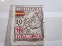 Timbre Vignette Label Stamp Europe VIVA Espana Por La PATRIA Espagne Erinnophilie IMPÔT DE GUERRE Guerre Civile Espagnol - War Tax