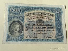 100 Francs 1943 - Suisse