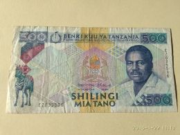 500 Shilinci 1989 - Tanzanie