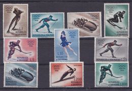 1955 San Marino Saint Marin CORTINA OLIMPIADI INVERNALI SPORT Serie Di 10 Valori MNH**10 Lire Gomma Bicolore OLYMPICS - Hiver 1956: Cortina D'Ampezzo