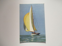 CPA ILLUSTRATEUR HAFFNER YACHT DE LA GRANDE CLASSE - Haffner