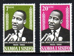 SAMOA. N°235-6 De 1968. Martin Luther King. - Martin Luther King