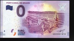 France - Billet Touristique 0 Euro 2018 N° 1810 , Date D'anniversaire  (UEEE001810/5000) - PONT-CANAL DE BRIARE - Essais Privés / Non-officiels