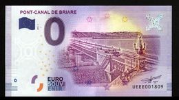 France - Billet Touristique 0 Euro 2018 N° 1809 , Date D'anniversaire  (UEEE001809/5000) - PONT-CANAL DE BRIARE - Essais Privés / Non-officiels