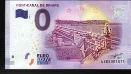 France - Billet Touristique 0 Euro 2018 N° 1815 (UEEE001815/5000) - PONT-CANAL DE BRIARE - Essais Privés / Non-officiels