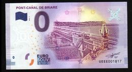 France - Billet Touristique 0 Euro 2018 N° 1817 (UEEE001817/5000) - PONT-CANAL DE BRIARE - Essais Privés / Non-officiels