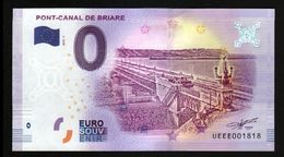 France - Billet Touristique 0 Euro 2018 N° 1818 (UEEE001818/5000) - PONT-CANAL DE BRIARE - Essais Privés / Non-officiels