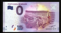 France - Billet Touristique 0 Euro 2018 N° 1819 (UEEE001819/5000) - PONT-CANAL DE BRIARE - Essais Privés / Non-officiels