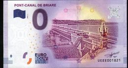 France - Billet Touristique 0 Euro 2018 N° 1821 (UEEE001821/5000) - PONT-CANAL DE BRIARE - Essais Privés / Non-officiels