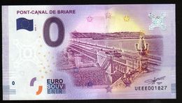 France - Billet Touristique 0 Euro 2018 N° 1827 (UEEE001827/5000) - PONT-CANAL DE BRIARE - Private Proofs / Unofficial