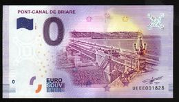 France - Billet Touristique 0 Euro 2018 N° 1828 (UEEE001828/5000) - PONT-CANAL DE BRIARE - Pruebas Privadas