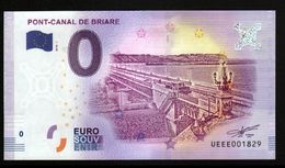 France - Billet Touristique 0 Euro 2018 N° 1829 (UEEE001829/5000) - PONT-CANAL DE BRIARE - Essais Privés / Non-officiels