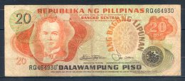 506-Philippines Billet De 20 Piso RQ464 Sig.9 - Philippinen