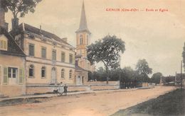 Genlis     21      Ecole Et église                    ( Voir Scan - Autres & Non Classés