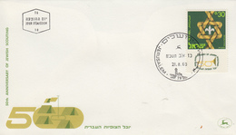 Enveloppe  FDC  1er  Jour    ISRAËL    Cinquantenaire  Du   SCOUTISME   JUIF   1968 - Autres & Non Classés