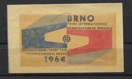 Czechoslovakia 1964, BRNO International Trade Fair, Foire, Messe,  Poster Stamp, Vignette, Cinderella, Labels, MNH - Timbres De Service