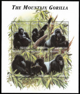 1998 Guiana Guyana Gorilla Scimmie Monkey Singes MNH** Ye77 - Gorilles