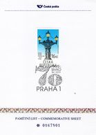Czech Republic - 2017 - Technical Monuments - 170 Years Of Public Street Gas Lighting - Commemorative Sheet With Hologra - Storia Postale