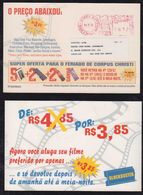 Brazil Brasil 1997 Meter Advertising Postcard BORBR GATO To SAO JOSE DOS CAMPOS - Storia Postale
