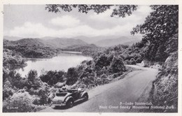 Post Card : Smoky Moutains (USA) Lake Santeetlah  Near  National Park Ed Manhattan    , Non  Voyagée    Ford Car ?? - Smokey Mountains