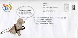 POSTREPONSE ECO "UNADEV" - Annotation Au Verso Mais Pas De N°. - Prêts-à-poster: Réponse /Ciappa-Kavena