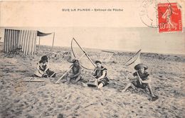 ¤¤   -  Sur La Plage  -  Retour De Pêche  -  Pêcheuse De Crevettes     -  ¤¤ - Pêche