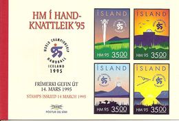 ICELAND, Booklet 24, 1995, Handball, Mi MH7 - Postzegelboekjes