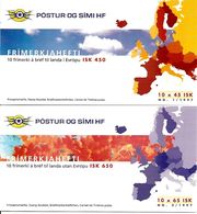 ICELAND, Booklet 37/38, 1997, Europa, Mi 872/73 - Cuadernillos