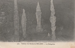 18 / 1 / 440  -  INTÉRIEUR  DES  GROTTES  DE  RÉCLÈRES  -  LES STALAGMITES  (  Jura  Suisse ) - Réclère