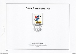 Czech Republic - 2017 - Partner Post Office - FDS (first Day Sheet) - Lettres & Documents