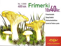 ICELAND, Booklet 48, 2000, Mushrooms - Markenheftchen