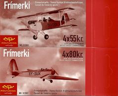 ICELAND, Booklet 54/55, 2001, Airplanes - Booklets