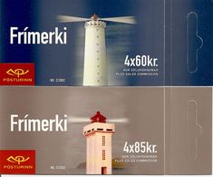 ICELAND, Booklet 60/61, 2002, Lighthouses. Mi 1007/08 - Postzegelboekjes