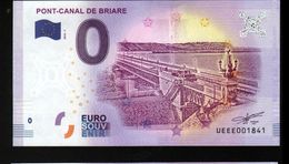 France - Billet Touristique 0 Euro 2018 N° 1841 (UEEE001841/5000) - PONT-CANAL DE BRIARE - Essais Privés / Non-officiels