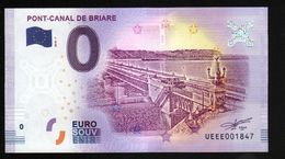 France - Billet Touristique 0 Euro 2018 N° 1847 (UEEE001847/5000) - PONT-CANAL DE BRIARE - Private Proofs / Unofficial