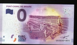 France - Billet Touristique 0 Euro 2018 N° 1854 (UEEE001854/5000) - PONT-CANAL DE BRIARE - Essais Privés / Non-officiels