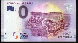 France - Billet Touristique 0 Euro 2018 N° 1856 (UEEE001856/5000) - PONT-CANAL DE BRIARE - Essais Privés / Non-officiels