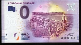 France - Billet Touristique 0 Euro 2018 N° 1866 (UEEE001866/5000) - PONT-CANAL DE BRIARE - Privatentwürfe